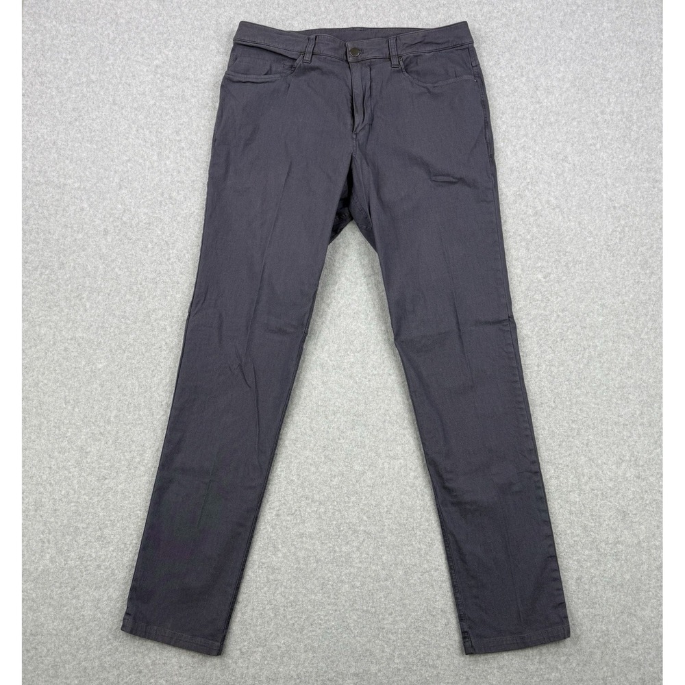 Lululemon Pants Mens 34x32 ABC Pant Slim Fit Dye Wash Gray Warpstreme Trousers